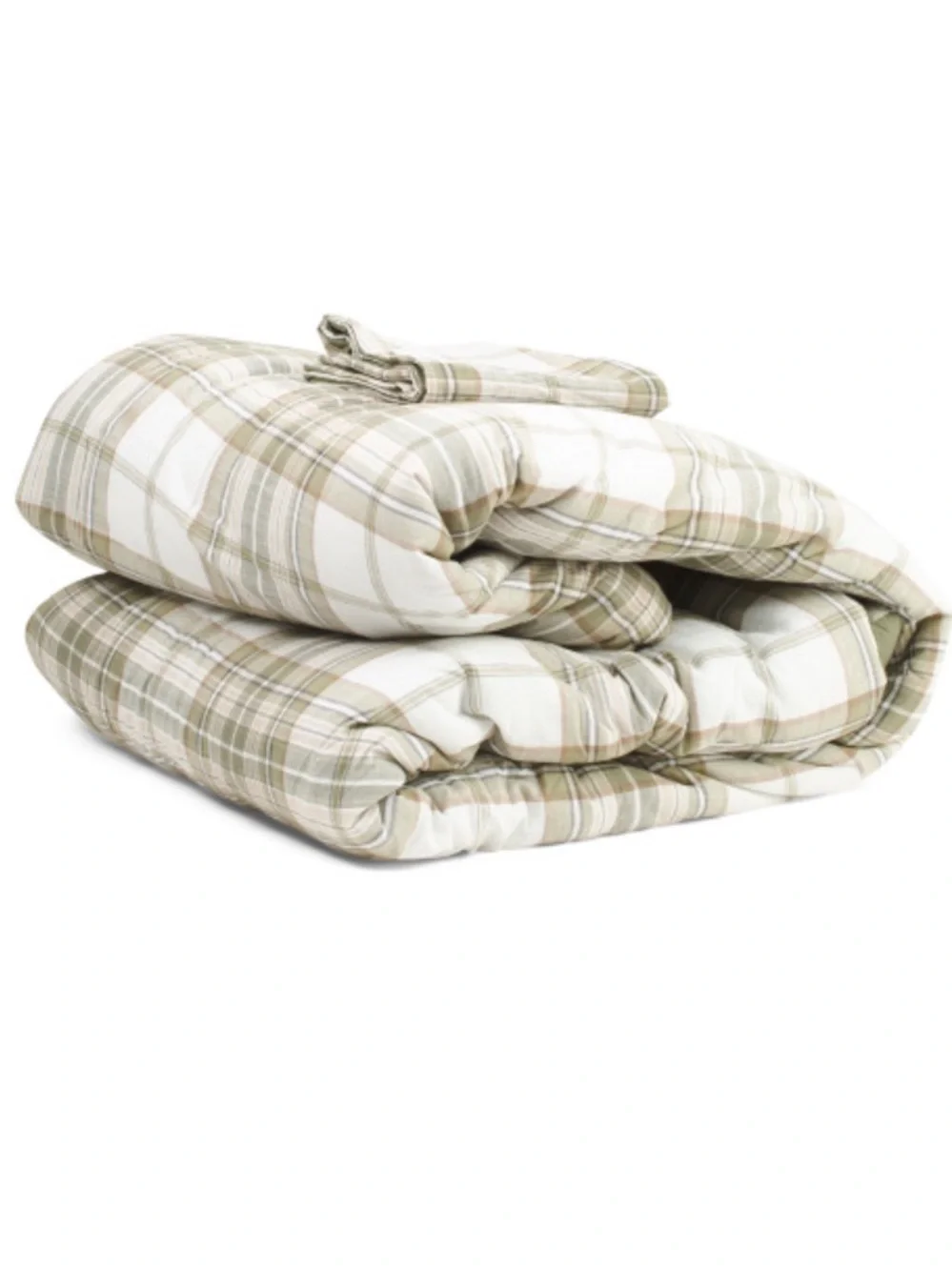 BROOKS BROTHERS 3pc Plaid comforter set